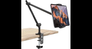 Verstelbare Flexibele Tablethouder met Lange Armklem voor Tablets en Pads