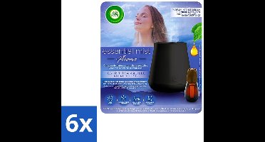 6 x Air Wick Essential Mist - Automatische Luchtverfrisser Kit - Innerlijke Rust - Eucalyptus & Lavendel - Luchtverfrisser - Aromatherapie - Eucalyptus - Lavendel - Geur