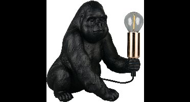 REALITY KONG - Tafellamp - Zwart - excl. 1x E14 4 W - Snoerschakelaar