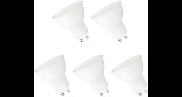 Spectrum LED Lamp GU10 7.5W - 230V - 710 Lumen - 3000K Warm Wit - Gezellig licht - Energiezuinig - 5 stuks