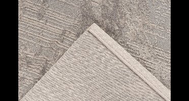 Pierre Cardin Vloerkleed - Tapijt - Modern - Zilver Grijs - Luxe en Elegant - Subtiel Geometrisch Patroon