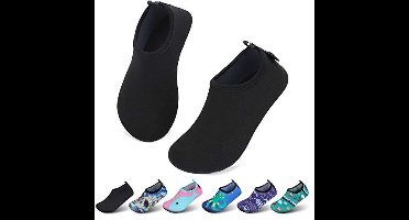 SAGUARO Slippers for Home for Kids, Slippers and Socks for Girls, Non-slip, Light, Size 20-35 EU, 22 EU, black, corrugated