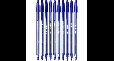 BIC Cristal Soft Medium Blauw Balpen - 10 Stuks