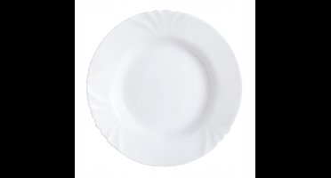 Luminarc Cadix Diepbord 22,5 cm Wit - Gehard Glas