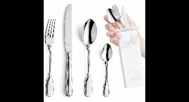 Amefa Augsburger Faden Bestekset 24 Delig RVS voor 6 Personen