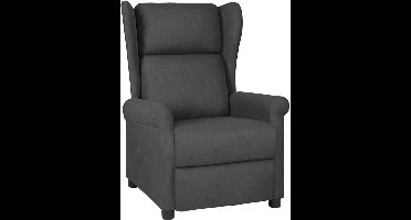 vidaXL - Fauteuil - verstelbaar - stof - donkergrijs