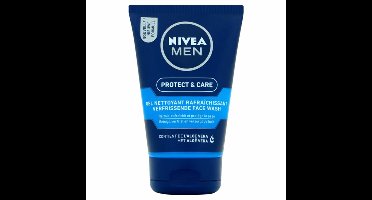 NIVEA Men Face Wash Protect & Care - 3 x 100 ml - Voordeelverpakking