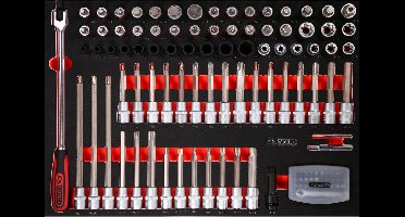 KS TOOLS 1/2" bitdoppenset in schuimrubberen inzet 111 st - ...