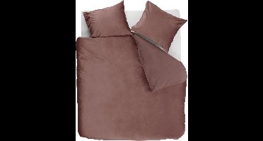 Ambiante Velvety dekbedovertrek - Tweepersoons - 200 x 200/220 cm - Roze