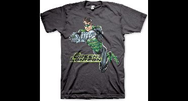 DC Comics Green Lantern Heren Tshirt -2XL- Distressed Grijs