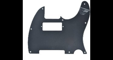 Tele Style Pickguard Guitar Pick Guard Scratch Plate with Mini Humbucker Pickup Hole for Tele/Telecaster Matt Black