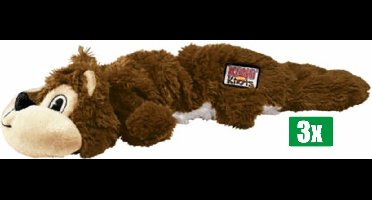 Kong Voordeelverpakking - 3 stuks - Scrunch Knots Squirrel - 8,5X5X23 CM