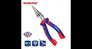 WorkPro WP231020 Langbektang Universeel Chroom-vanadium staal 160 mm