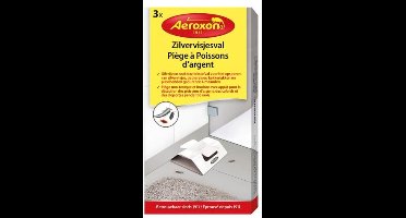 Aeroxon zilvervisjesval met lokstof (3 stuks) - Effectieve Insectenval - Met gratis cheatsheet