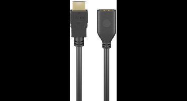 HDMI verlengkabel | HDMI2.0 (4K 60Hz + HDR) | CCS aders | zwart | 1,5 meter
