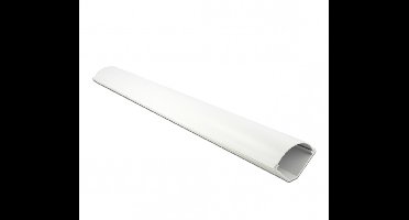 Kunststof kabelgoot voor hoekmontage met zelfklevende plakstrip - 100 x 7,3 cm / wit
