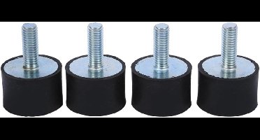 Rubberen Schokdemper Trillingsbeugels Geluidsreductie Anti-Vibratie Spoelen 4x M8 M6 - Absorber Ibratie Houders - Voor Wasmachines en Drogers