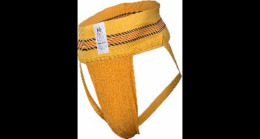 MM Sports The Original No. 10 Swimmer/Jogger Jockstrap 3 inch Yellow - MAAT XL - Heren Ondergoed - Jockstrap voor Man - Mannen Jock