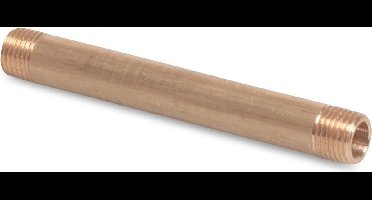 Profec Nr. 23 Pijpnippel messing 1/4" buitendraad 60 mm