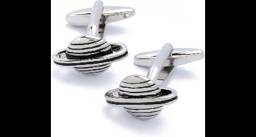 Manchetknopen - Planeten Ruimte Zilverkleurig