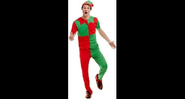 Smiffys - Elf Kostuum - M - Groen/Rood