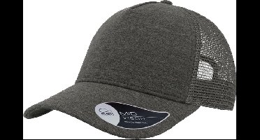 Atlantis Rapper Jersey Mid Visor Trucker Cap (Donkergrijs)