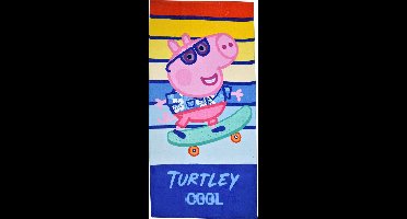 Peppa Pig handdoek skating 70 x 140 cm