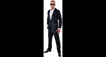 Magic Design Verkleedpak Smoking Heren Polyester Zwart Mt Xl