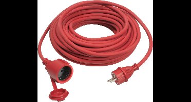 AS Schwabe 60272 Stroom Verlengkabel 16 A Rood 5.00 m H07RN-F 3G 1,5 mm²