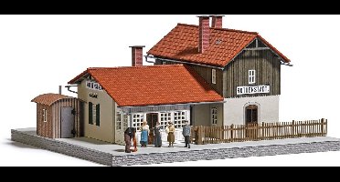 Busch - BAHNHOF ROTHENSTADT MIT WELLBLECHSCHUPPEN H0 - modelbouwsets, hobbybouwspeelgoed voor kinderen, modelverf en accessoires
