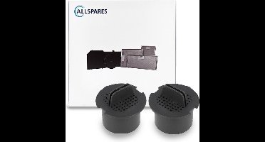 AllSpares Koolstoffilter (2 St.) voor Wijnkoelkasten geschikt voor Liebherr FreshAir 9447050 (40x40x26mm)