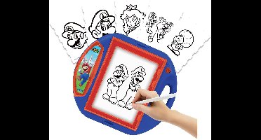 Super Mario tekenprojector met sjablonen en stempels
