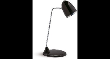 MAULstarlet Bureaulamp - Metaal - Zwart - E27 Fitting - Kantelbare Lampkop - Tafellamp - Stevige Voet