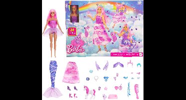 Barbie Adventskalendar met modepop en 24 verrassende accessoires