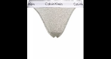 Calvin Klein dames high leg tanga (1-pack) - tanga slip - grijs