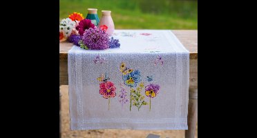 Vervaco - Loper kit - Viooltjes - PN-0204883 - Borduren - Borduurpakket - Borduurpakket volwassenen - Borduurpakket kind