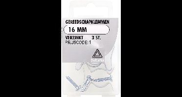Deltafix - Gereedschapklemmen 16mm vz 3st