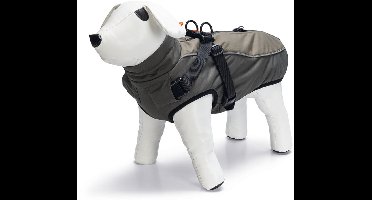 Beeztees Milo - Hondenjas + Hondentuig - Grijs - 40 cm