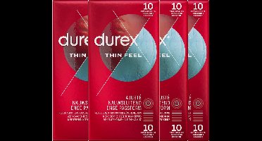 Durex Condooms Thin Feel Close Fit 10st - 4 Stuks - Voordeelverpakking