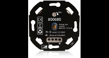 LED dimmer - 0.5-250 watt - Geschikt voor fase afsnijding - Universeel