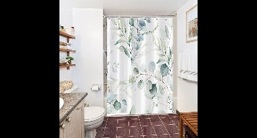 Boho Douchegordijn - Waterdicht en Wasbaar - 1 stuk - Groen