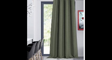 Home Style Kant en Klaar Gordijn – Verduisterend – Met Ringen – 135x260 cm – Groen