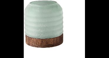 PTMD Vaas Yana - 20x20x20 cm - Glas - Groen