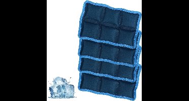 Allecto Plus - Herbruikbare Ice Pack voor Lunchbox - Langdurige Koelelementen - Kamperen en Buitenactiviteiten - Blauw - Pack van 4