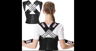 Allecto Plus - Houdingscorrector voor een rechte rug voor mannen en vrouwen - Verstelbare rugbrace voor kantoor, thuis en sportschool - Unisex pasvorm met rugondersteuning