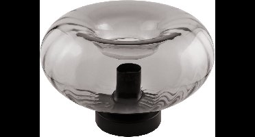 OSRAM DECOR Rookglas Tafellamp, Zwart Metalen rookglas, E27 Versie, 280mm diameter