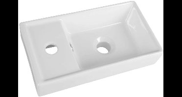 Aqualine Keramiek - Meubelwastafel 40x22 cm, wit DD4022