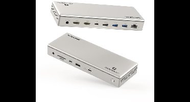 Wavlink Thunderbolt 4 Elite Docking Station met 2 x HDMI + 1 x TB4 + 1 x USB-C + 4 x USB-A + 2.5G Ethernet + 1 Audio + Kaartlezer (96W opladen)