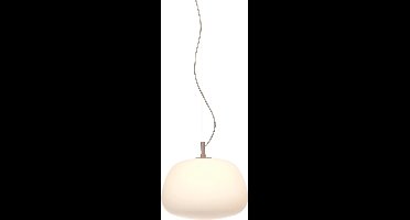 it's about RoMi Hanglamp Sapporo - Wit - 34.2x34.2x30cm - Modern - Hanglampen Eetkamer, Slaapkamer, Woonkamer