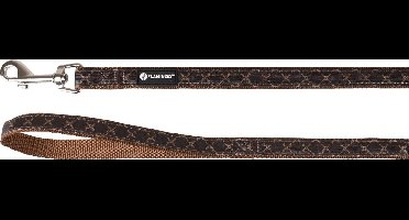 Hond Looplijn Odin Bruin 1,2m 15mm
